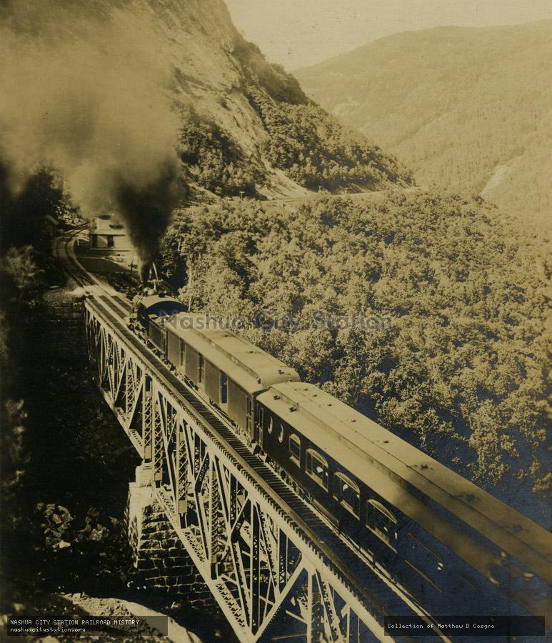 Postcard: Willey Brook Bridge, Crawford Notch, White Mountains, New Hampshire